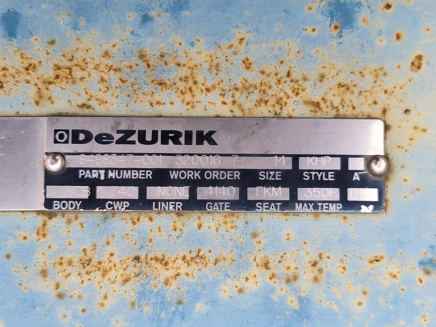 Used DEZURIK 9498347-001 Valves/Fittings British Columbia CA | Lenmark #255787