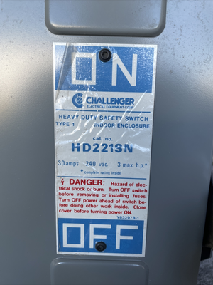 New | in-Stock Challenger hd221sn Disconnects California US | Davliegogo LLC #1705384