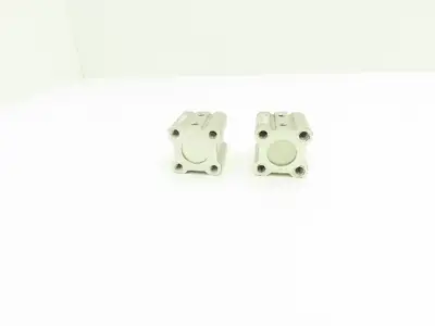 SMC CQ2A20-15DC Pneumatic Air Cylinder 20mm Bore 15mm Stroke 145psi Lot of 2
