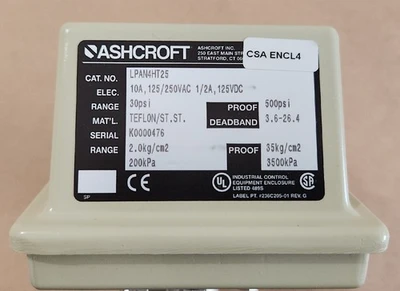 NEW Ashcroft LPAN4HT25