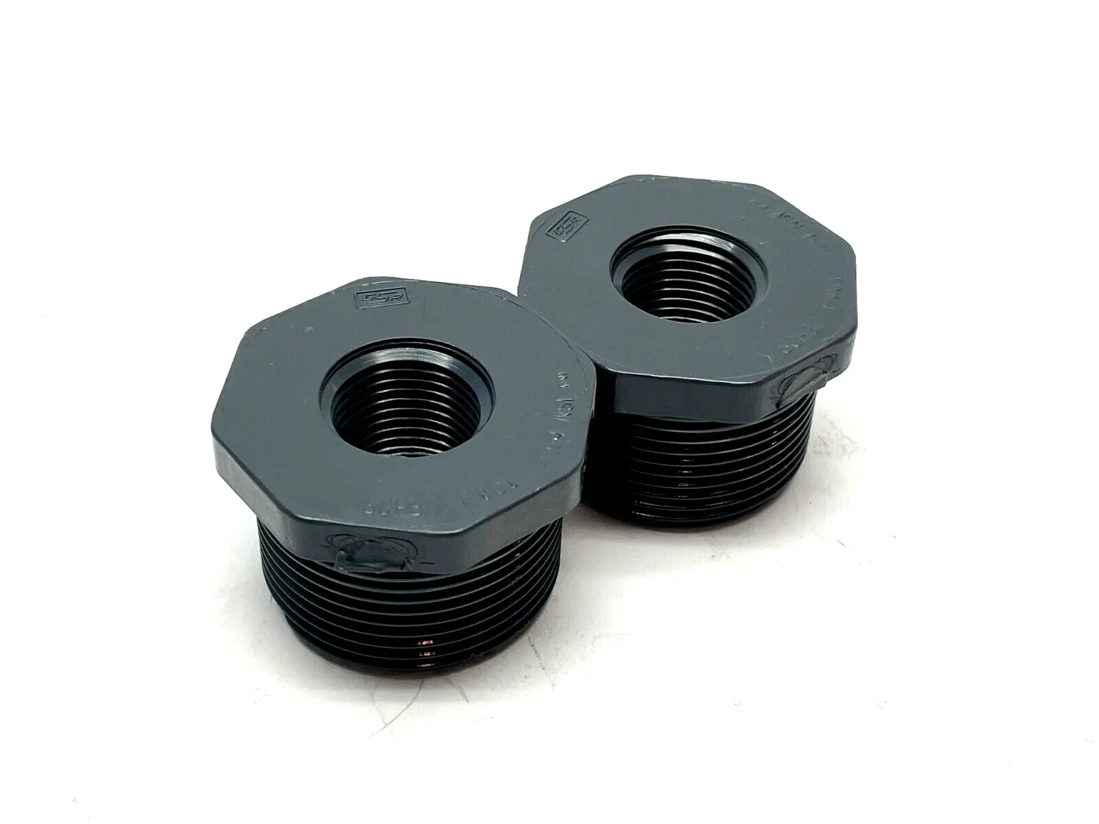 GSR 1-1/4" x 1/2" PVCI Reducer Bushing LOT OF 2 - New
