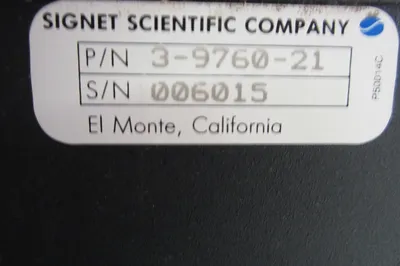 SIGNET SCIENTIFIC COMPANY 3-9760-21 ORP CONTROLLER 3976021