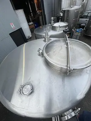 (2) Available - Used BCast 2000L (Approx 550 Gal) single wall closed top Storage tanks