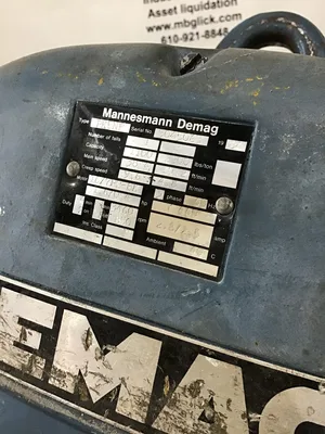 Demag PK5NF Electric Chain Hoist 1100-2200Lbs/Ton Capacity 2PH