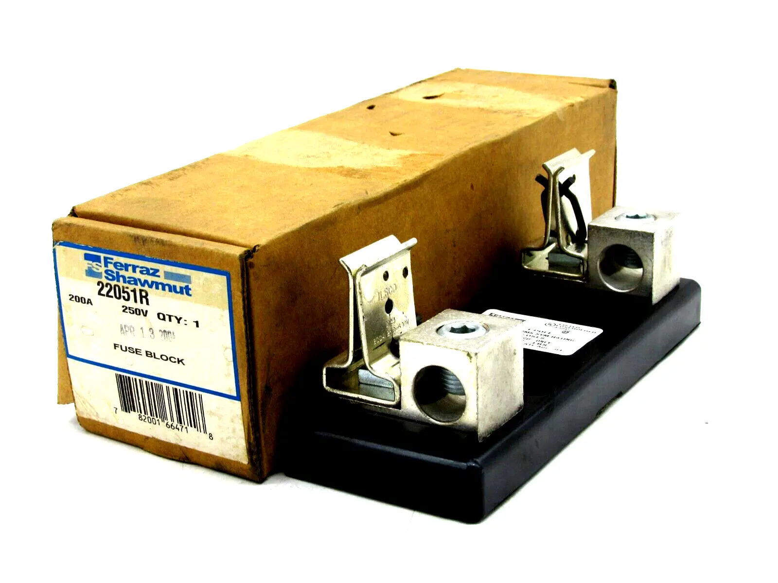 NEW FERRAZ SHAWMUT 22051R FUSE BLOCK 200A 250V
