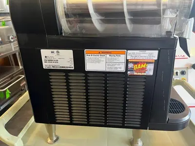 Bunn 58000.0120 Ultra NX Black Double 3 Gallon Slushy Machine - 120V