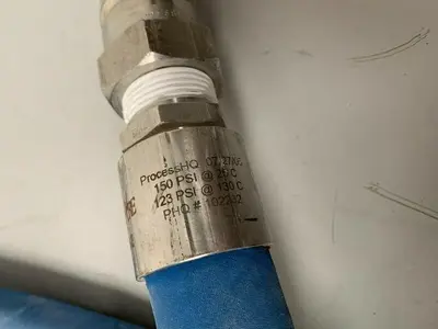 USED ADVANTAPURE APEWF-W-1000 1.5" X 118" FLEXIBLE SILICONE HOSE 150PSI
