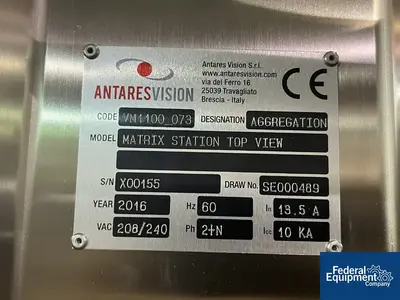 USED Antares Vision Group Antares Vision Omnivision Serialization System, Model VM1700_007