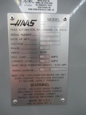 USED 2008 HAAS VM-2