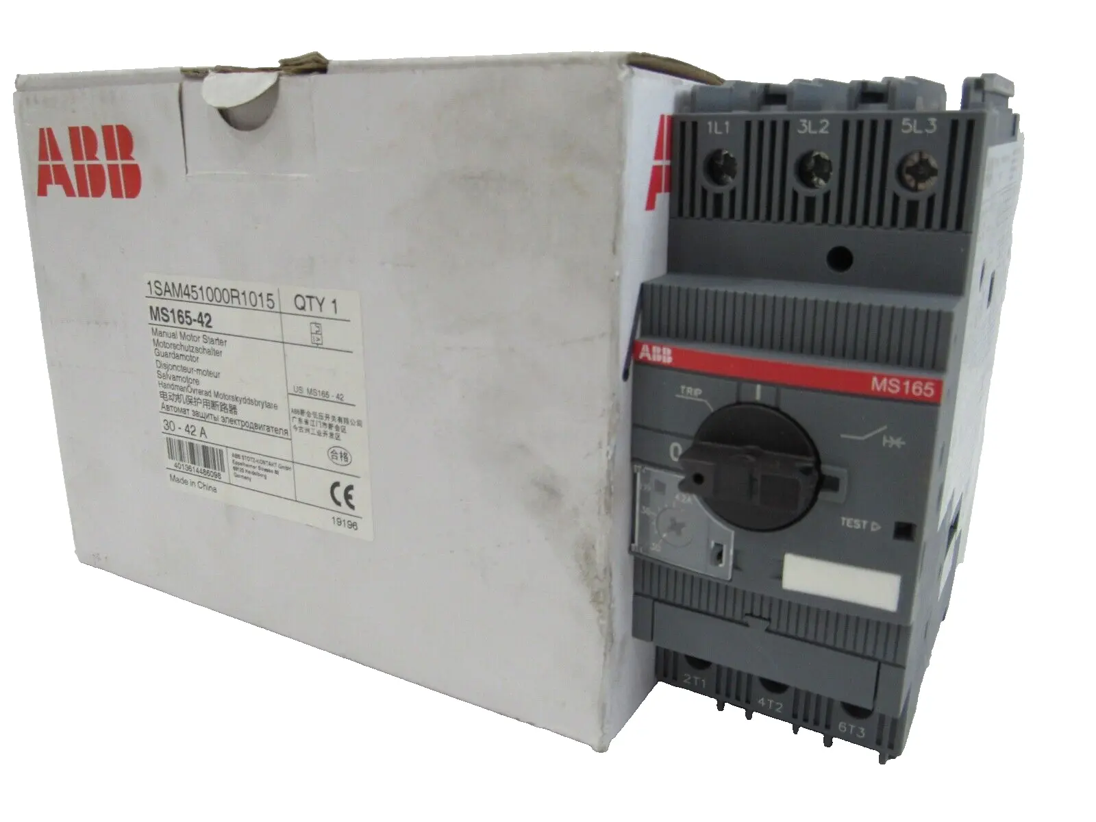 NEW ABB MS165-42 MOTOR STARTER MS16542 30-42 A 1SAM451000R1015