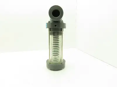 Plast-o-matic ES125V-NC 1 1/4" Shutoff Valve Spring Return NC Pneumatic Powered