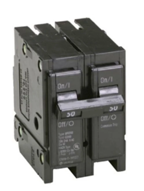 Eaton BR250 BR Thermal Magnetic Circuit Breaker, Type BR Loadcenter, 50A, 2-Pole [New]