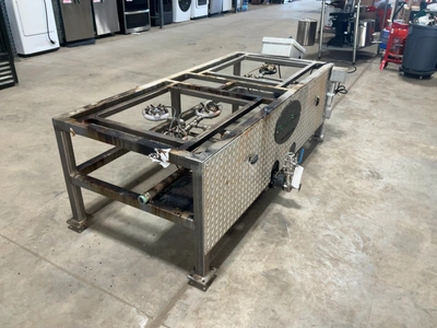 Used PSYCHO BREW COMMERCIAL BREWING SYSTEM STAND WITH 2 BURNERS Brewing Equipment Michigan US | Miedema Asset Management Group #1580110