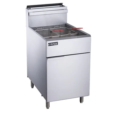 New | in-Stock Dukers New Dukers DCF5-NG Natural Gas Floor Fryer with 5 Tube Burners 70lbs 150,000 BTU on Legs Cookers / Coolers / Fryers Illinois US | Falcon Restaurant Supply #1376307