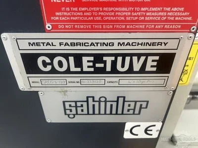 Used COLE-TUVE SRDS-6-130 Plate Bending Rolls including Pinch Georgia US | The Equipment Hub #1279188