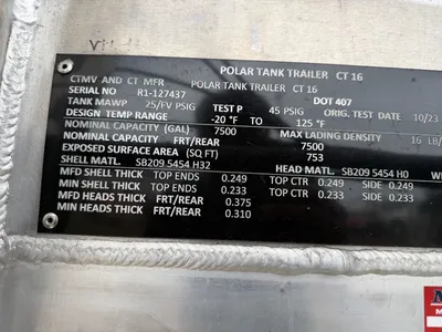 Used 2024 POLAR 7,500 GALLON Tanker Trailers Minnesota US | Carco Truck & Equipment #1513866