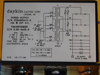 USED DAYKIN PSD4862410-2