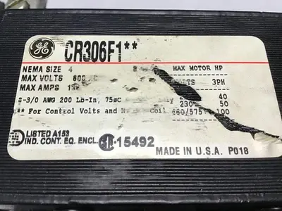 USED GENERAL ELECTRIC CR306F1