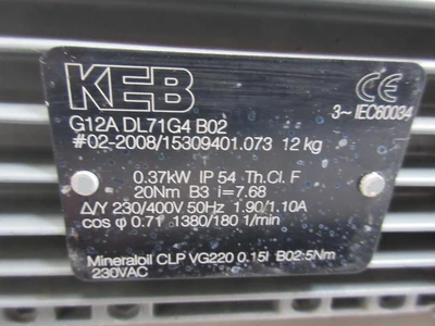 Used KEB _UNKNOWN_ Gearmotors Texas US | OCO Industrial #1600311