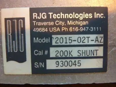 USED RJG TECHNOLOGIES INC 2015-02T-AZ