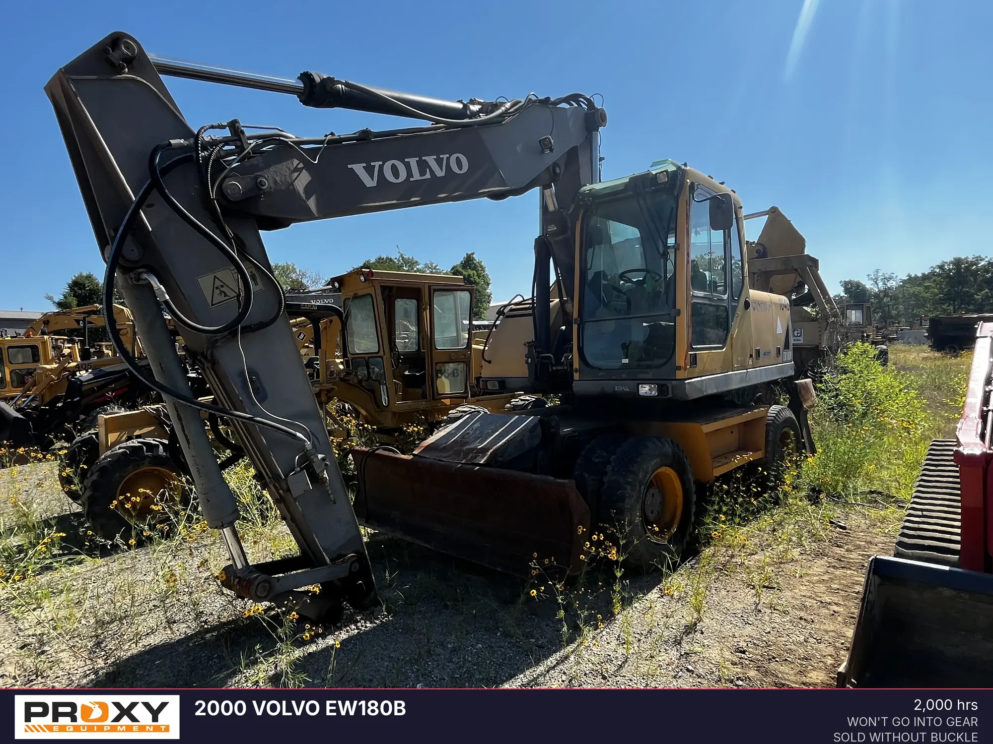 Used 2000 VOLVO EW180B Wheel Excavators North Carolina US | Proxy Equipment #1388863