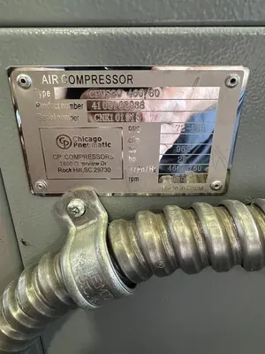 Used 2013 CHICAGO PNEUMATIC CPVS20 Rotary Screw & Sliding Vane Air Compressors Michigan US | Harbor Machinery Inc. #1767929