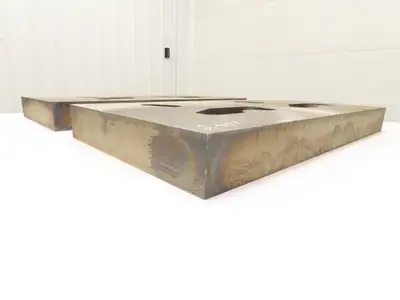 Mild Carbon Steel Flat Ground Stock 2-7/16" x 14-1/4"x 26"  Lot of 2pcs
