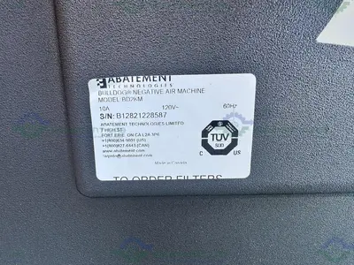 NEW ABATEMENT BD2KMA BULLDOG  NEGATIVE AIR MACHINE HIGH-PERFORMANCE AIR FILTRATION