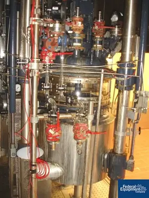 USED R&M Italia 160 Liter R & M Italia Glass Lined Reactor Set