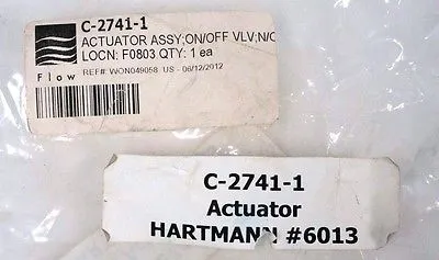 NEW HARTMANN C-2741-1 ACTUATOR ASSY, C27411
