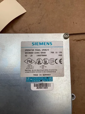 Siemens Operator Panel; 6AV3525-1EA01-0AX0; OP25/A Open Interface Panel