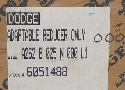 NEW DODGE A262-B-025-N-000-L1 ADAPTABLE REDUCER A262B025N000L1