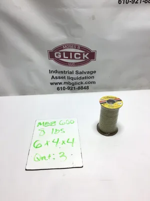 Garlock 41097-1012 Style 5200 Synthetic Fiber Compression Packing – 0.188″ Square