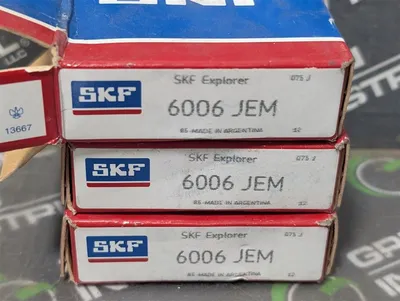 Lot of 3 SKF 6006 JEM Radial / Deep Groove Roller Bearings 30x55x13mm New NIB