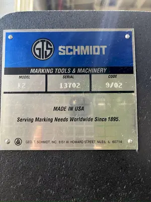 USED 2002 SCHMIDT SERIES 12
