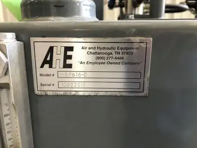AHE Air and Hydraulic Equipment I-57616-0 Air Powered Hydraulic Pump 100PSI
