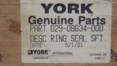 York 029 08634 000 Ring Seal SFT for 2-1/2 New NIB