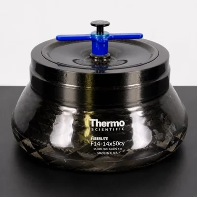USED THERMO FISHER SCIENTIFIC FIBERLITE F14-14X50CY FIXED-ANGLE ROTOR