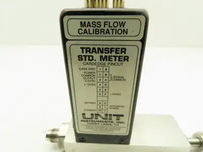 Unit UTM-2020 Mass Flow Controller N2 Gas 20 SLPM Card Edge 500 PSI