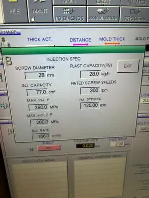 2023 NISSEI DCE250III 2-COLOR Injection Molding Horizontal/Vertical | Machinery Network (4)