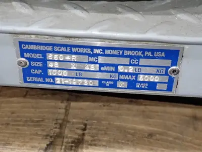 USED CAMBRIDGE SCALE WORKS INC 600R