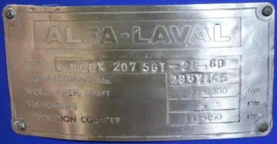 (4) Alfa-Laval MOPX 207 SGT-24-60 oil purifier skids, SS.