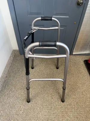 Medline Folding Lightweight Walker with 350 lb Weight Capacity