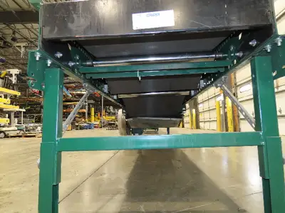 Dematic Rapistan 31"x 14' Slider Bed Conveyor 24" Belt 420fpm Belt Drive 460V