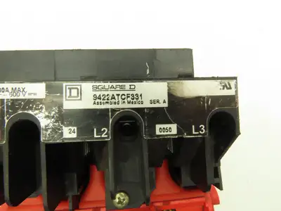 Square D 9422ATCF331 Disconnect Switch 30/60 Amp 600V Fuse Holder Only-No Handle