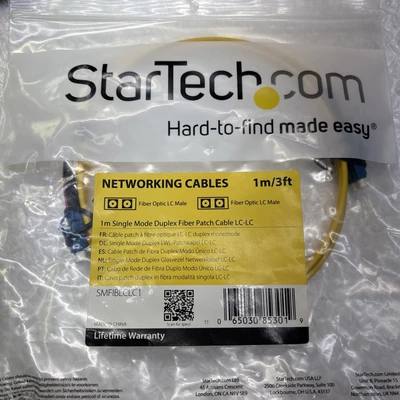 ** New Fiber Optic Patch Cords (1) -10M (2)-7M (2)-1M LC-LC Duplex S-Mode #