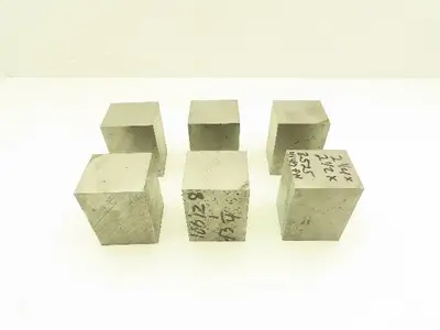 4140 PH Alloy Steel Flat Bar Stock 2-1/4"x 2-1/2"x 3-1/2"L  Lot of 6