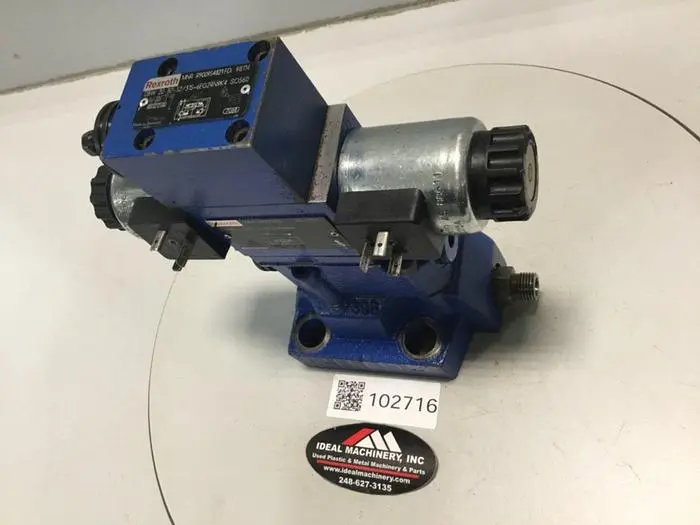 Used REXROTH DBW20B2523156EG24N9K4SO560 Valves/Fittings Michigan US | Ideal Machinery #695863