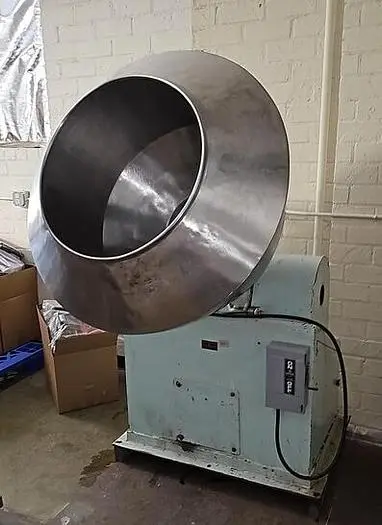 Coating Pan, 40" Diameter, Seasoning Drum, Stainless Steel #C745466