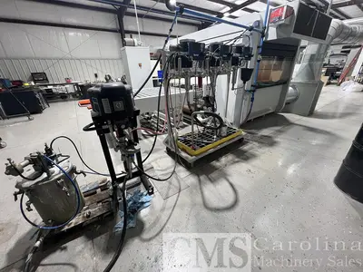 USED CEFLA MITO SPRAYER FINISHING LINE WITH UV OVENS